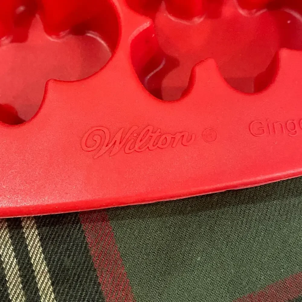 Wilton Ginger Bread‎ Boy Red Silicone 4x6 Baking Mold
